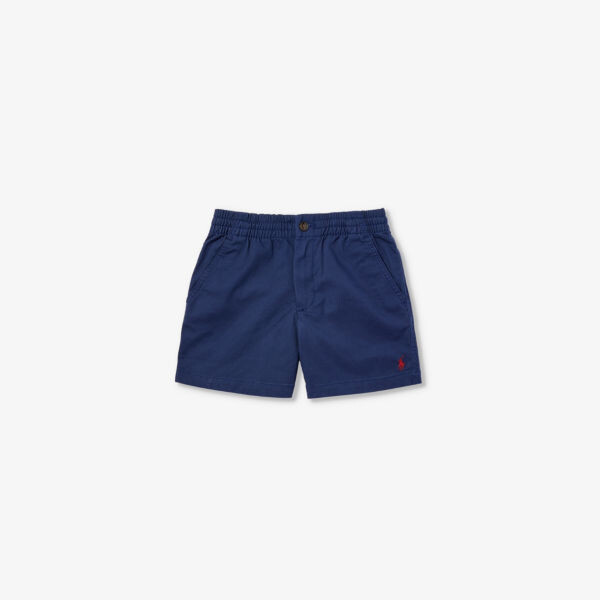 

Шорты из эластичного хлопка с вышивкой на кулиске на талии 3–24 месяца Polo Ralph Lauren, темно-синий
