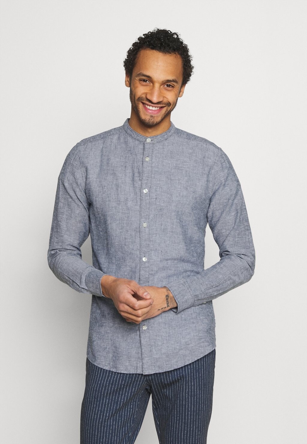 

Рубашка ONSCAIDEN SOLID MAO Only & Sons, цвет dark blue
