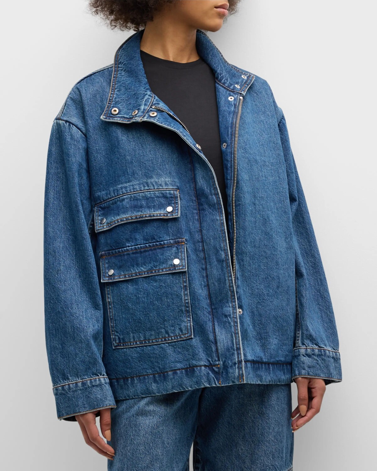 

Джинсовый бомбер Co, цвет Indigo