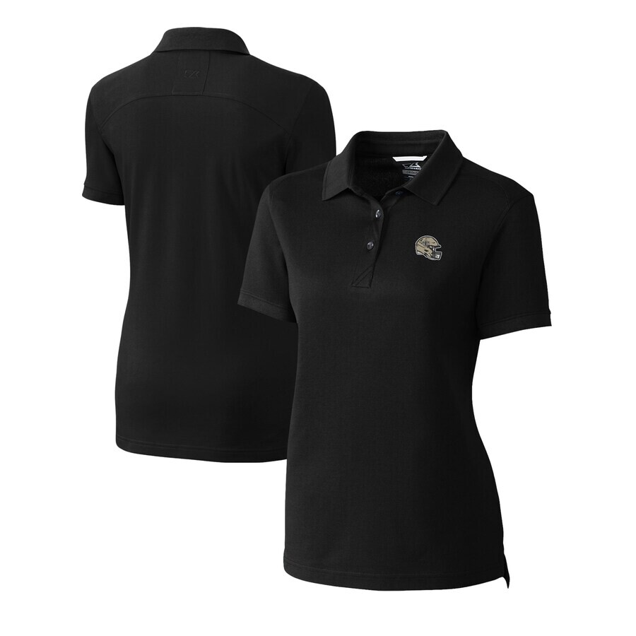 

Поло с длинным рукавом Cutter & Buck New Orleans Saints, черный
