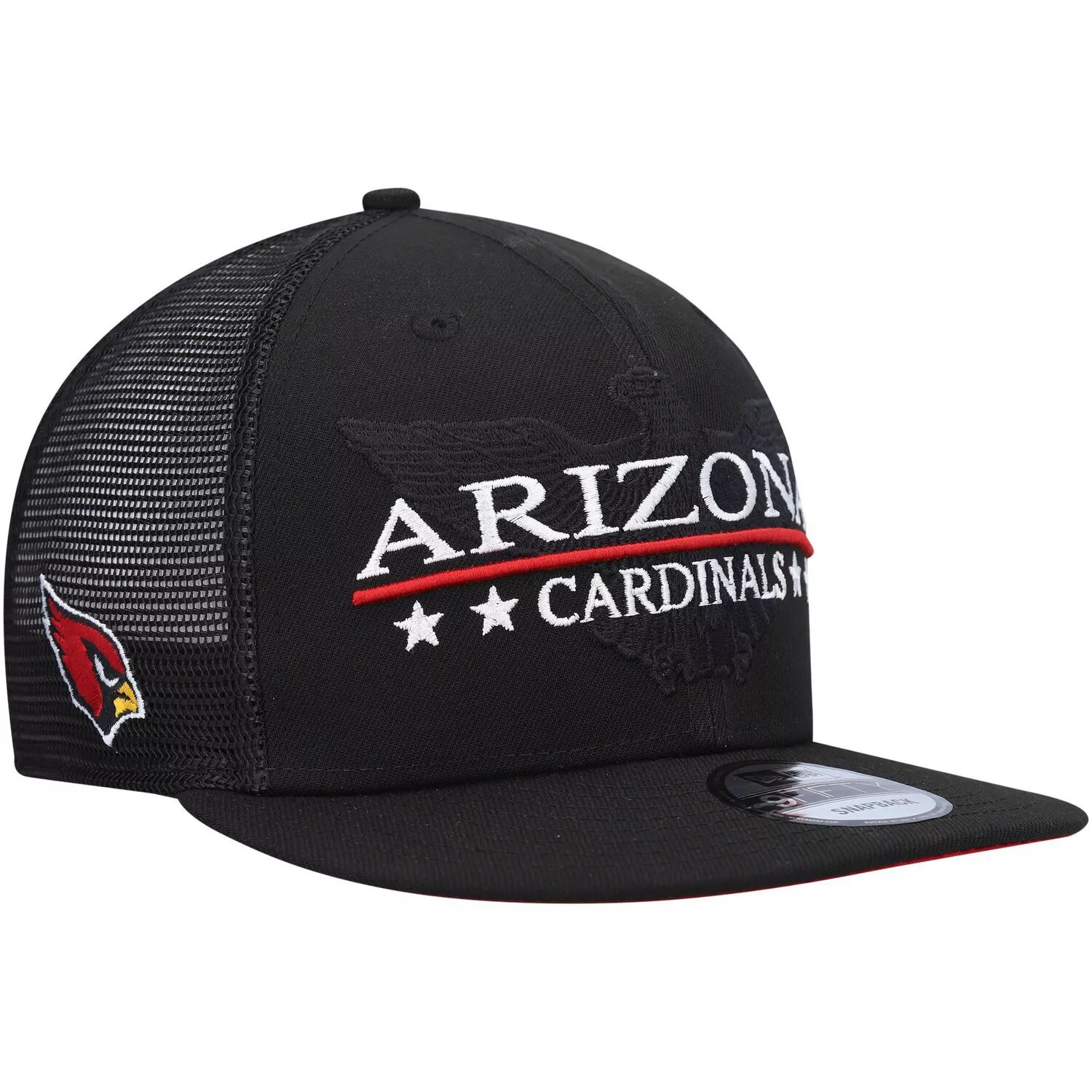 Мужская кепка New Era Black Arizona Cardinals Totem 9FIFTY Snapback