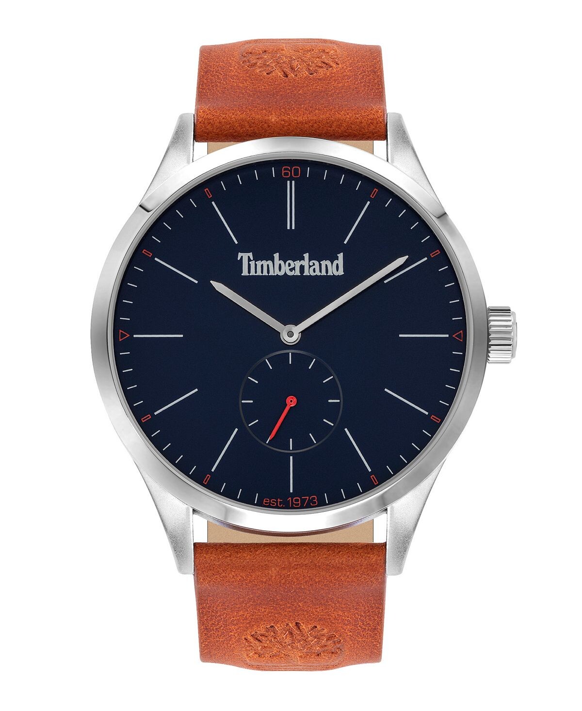 

Мужские кварцевые часы с коричневым кожаным ремешком, 46 мм Timberland