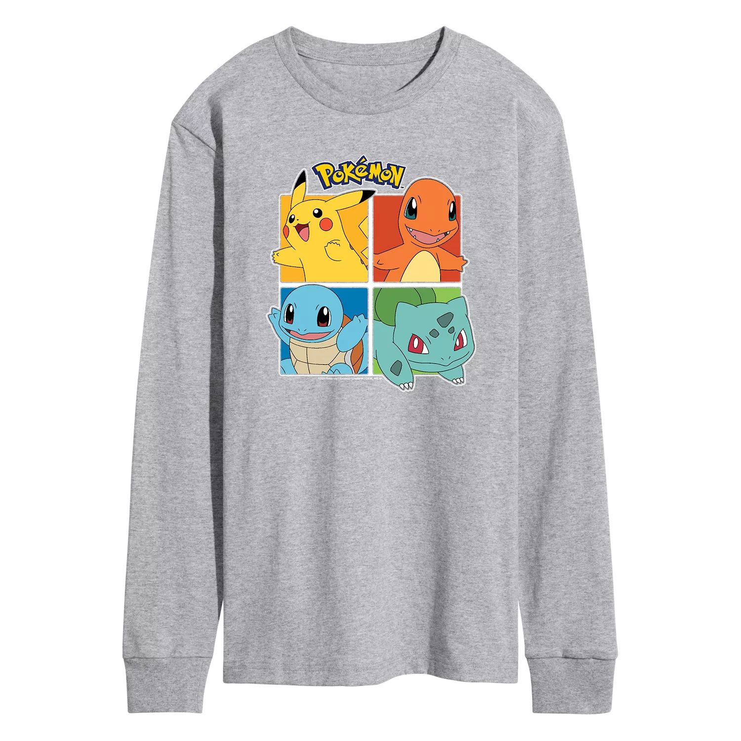 Мужская футболка с квадратами Pokémon Licensed Character