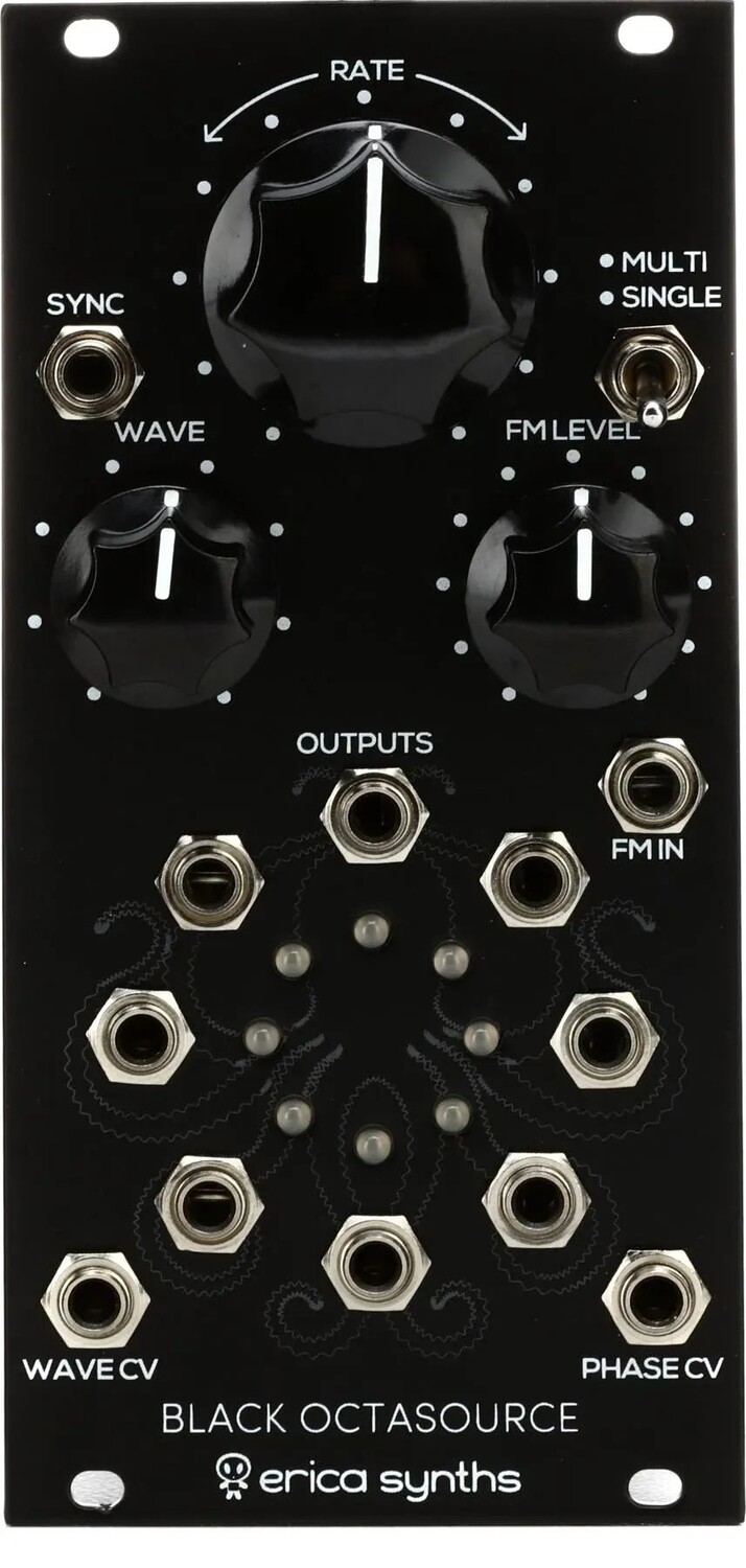 

Erica Synths Black Octasource Синхронизируемый модуль LFO Eurorack с фазовым сдвигом