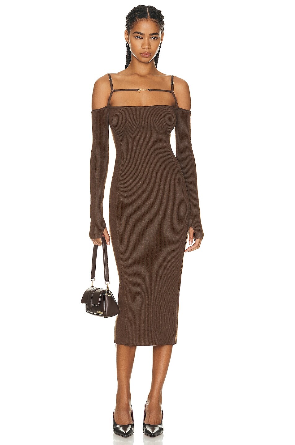 

Платье Jacquemus La Robe Sierra, коричневый