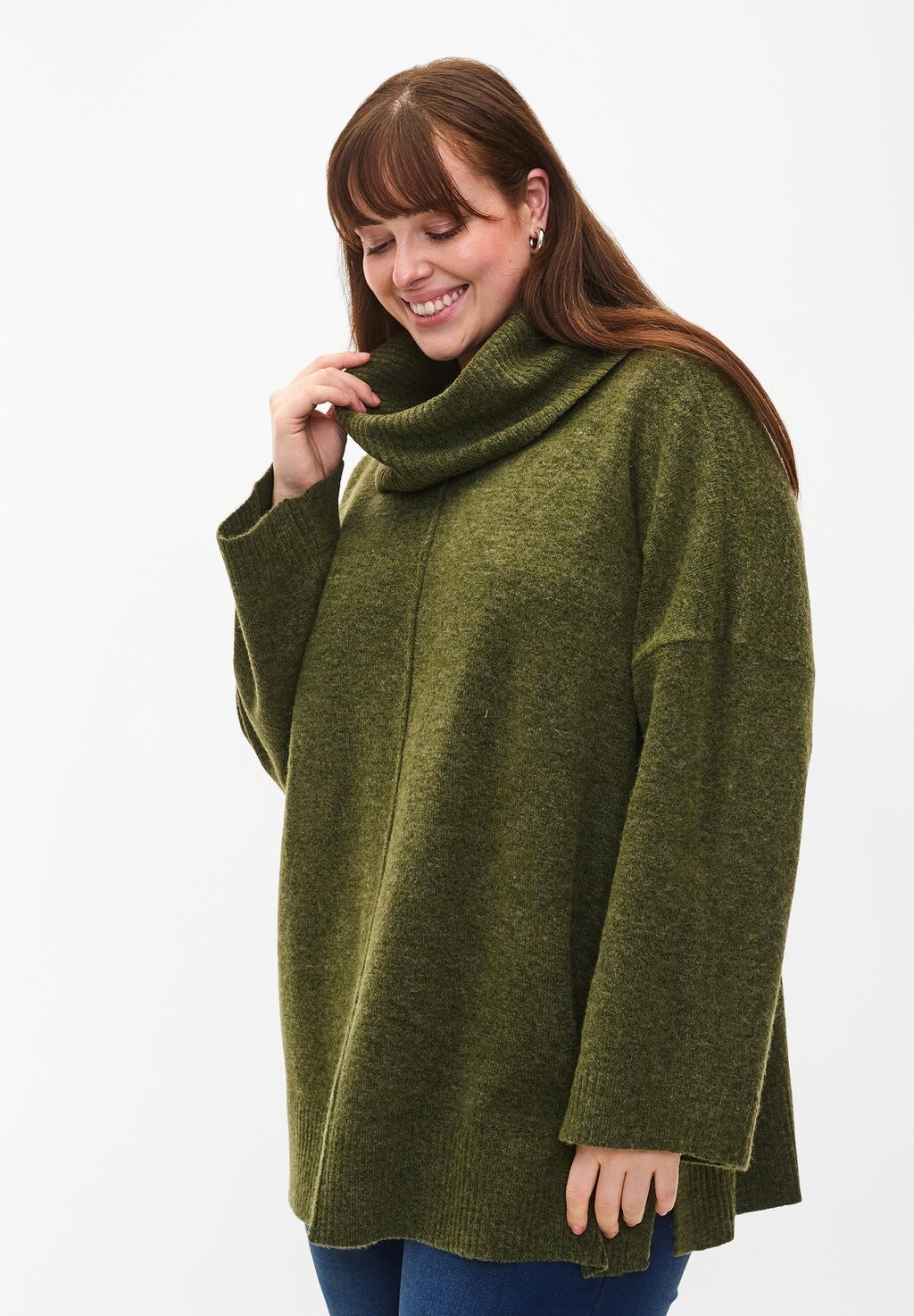 

Свитшот Zizzi, цвет winter moss mel