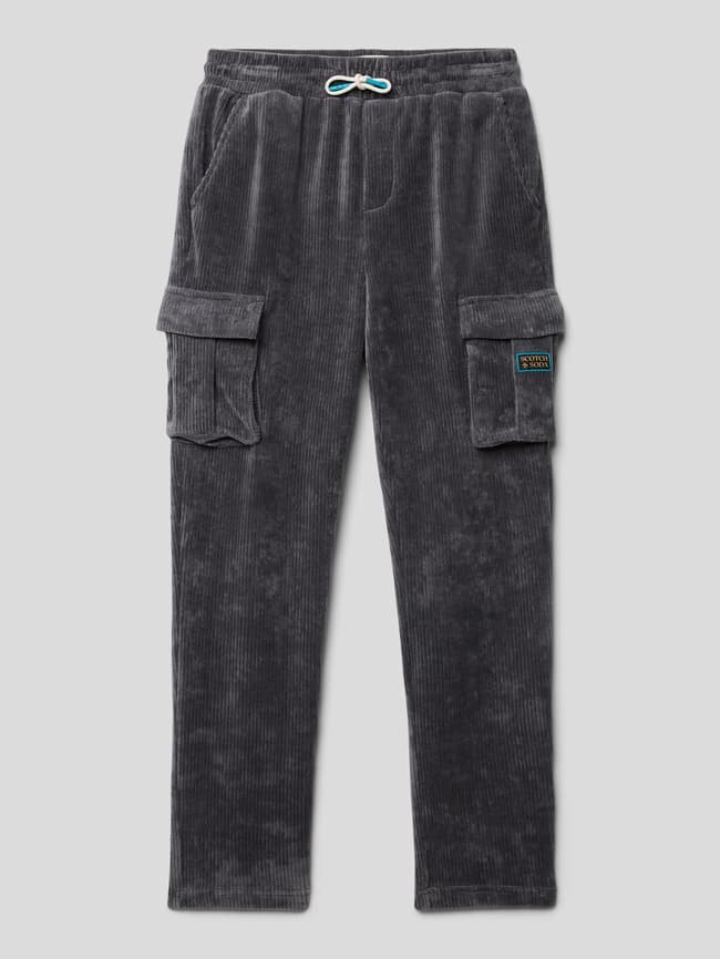 

Вельветовые брюки с кулиской Scotch & Soda, антрацит