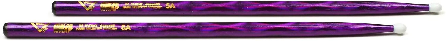 

Голени Vater Color Wrap Hickory - 5A - Нейлоновый наконечник - Purple Optic