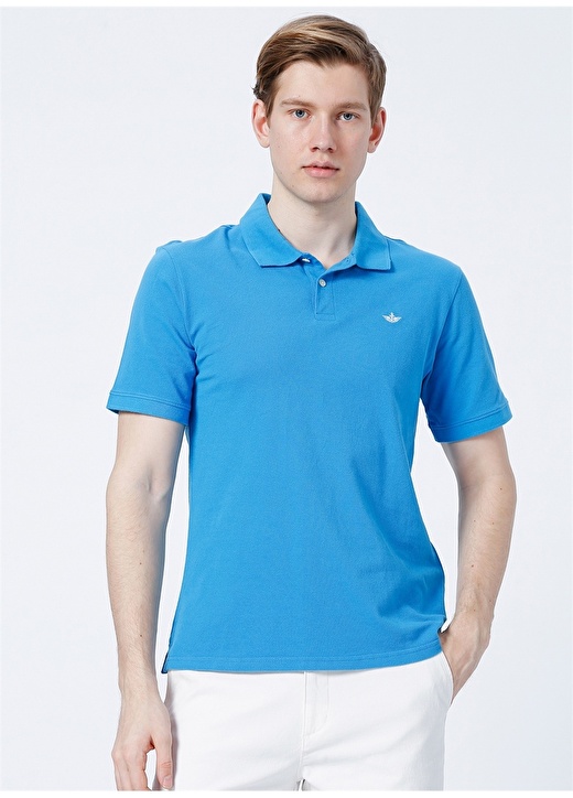 цена Синяя мужская футболка поло с воротником поло Dockers