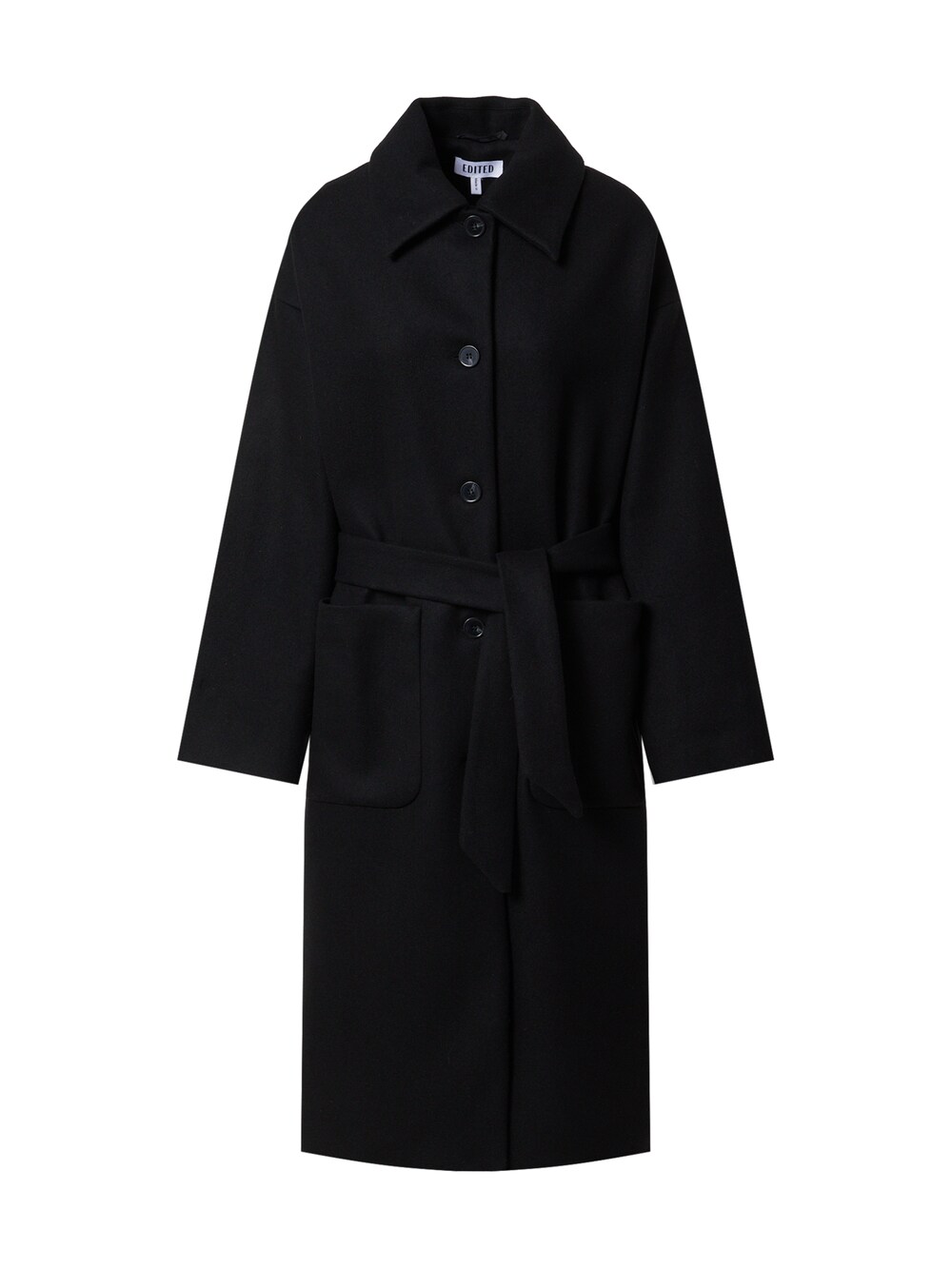 Межсезонное пальто EDITED Tosca, черный межсезонное пальто edited tosca пестрый серый