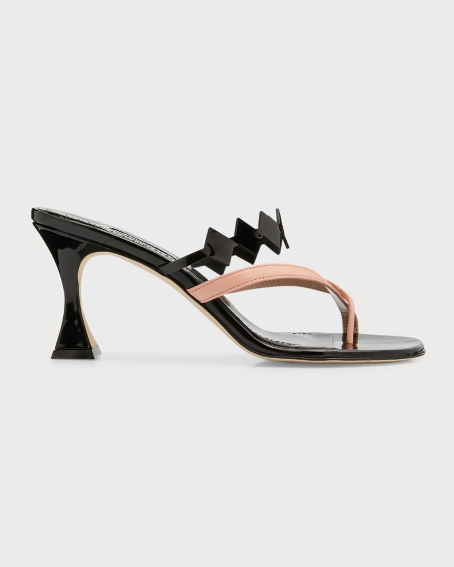 

Двухцветные шлепанцы Sulafahi Manolo Blahnik