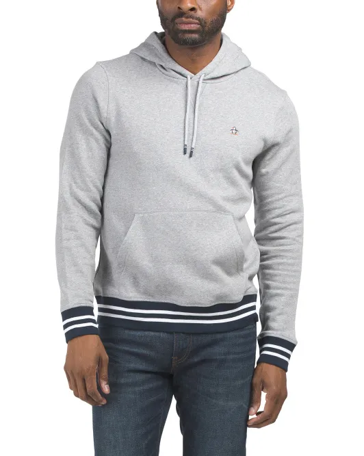 

Флисовая толстовка с капюшоном Original Penguin, цвет Rain Heather