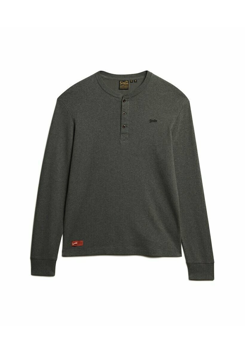 

Топ с длинными рукавами VINTAGE LOGO EMBROIDERED HENLEY Superdry, цвет charcoal marl