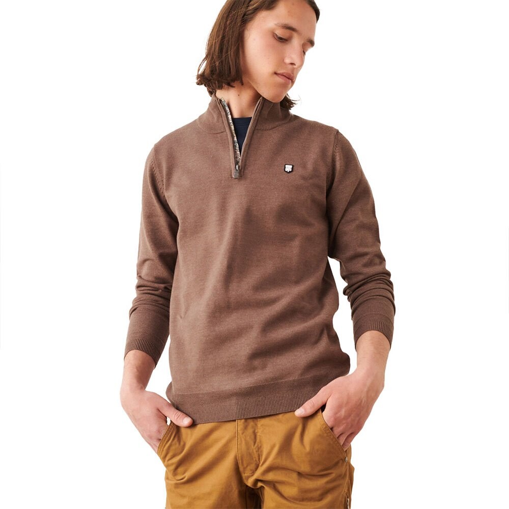 

Свитер Teddy Smith Marty 2 Half Zip, коричневый