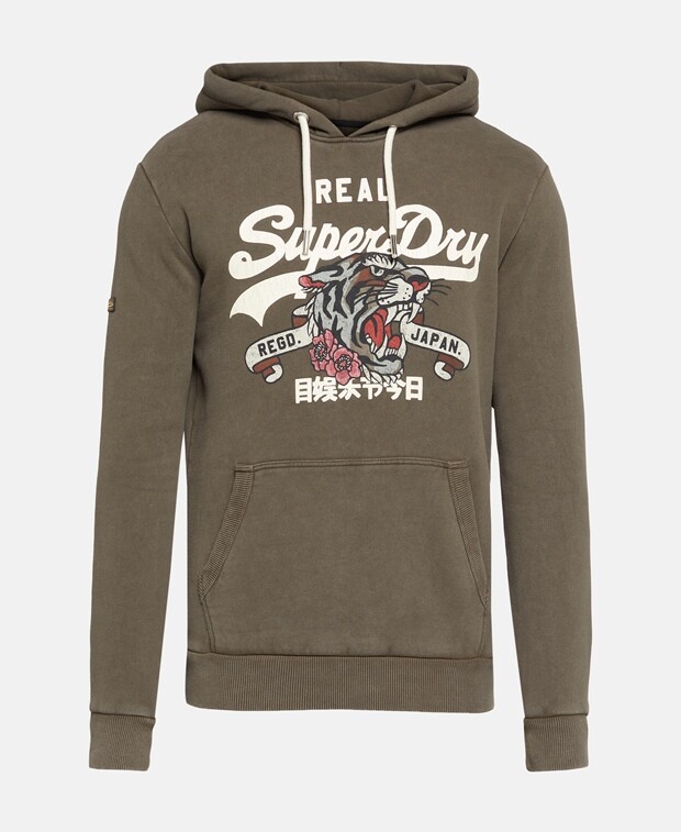 

Худи с капюшоном Superdry, черный