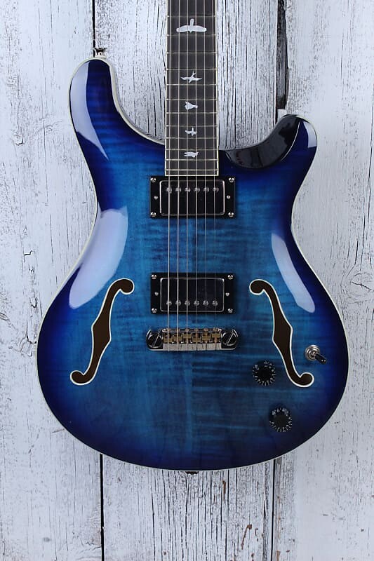 

Электрогитара PRS SE Hollowbody II Electric Guitar Faded Blue Burst with Hardshell Case