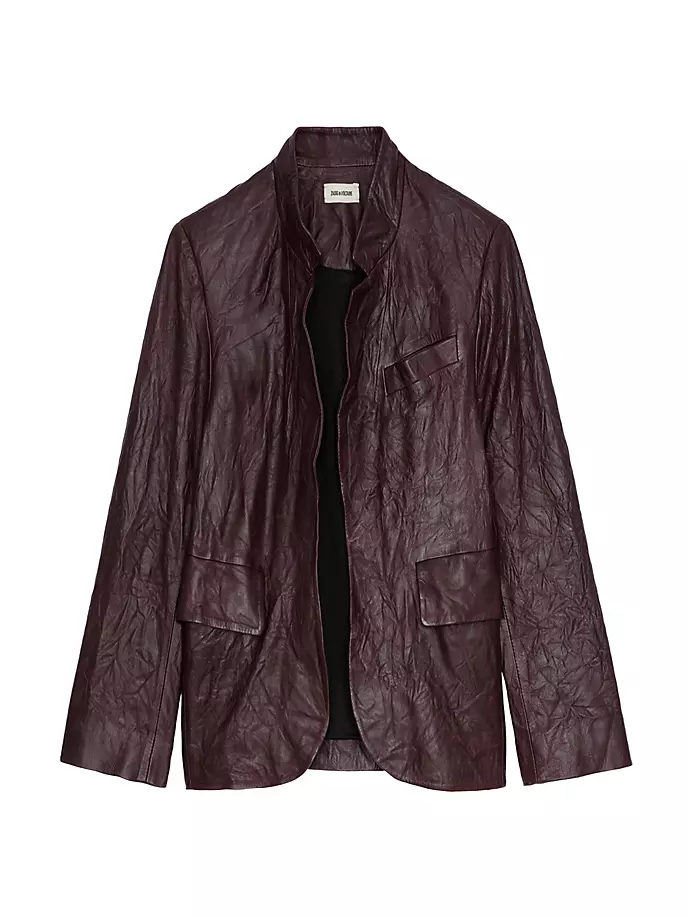 

Мятая кожаная куртка Verys Zadig & Voltaire, шоколад