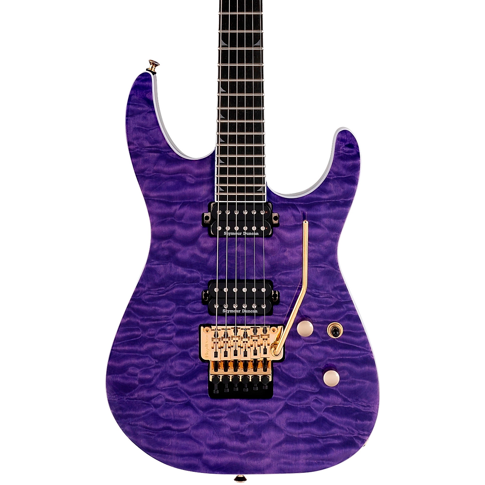 Электрогитара Jackson Pro Soloist SL2Q MAH, прозрачная фиолетовая