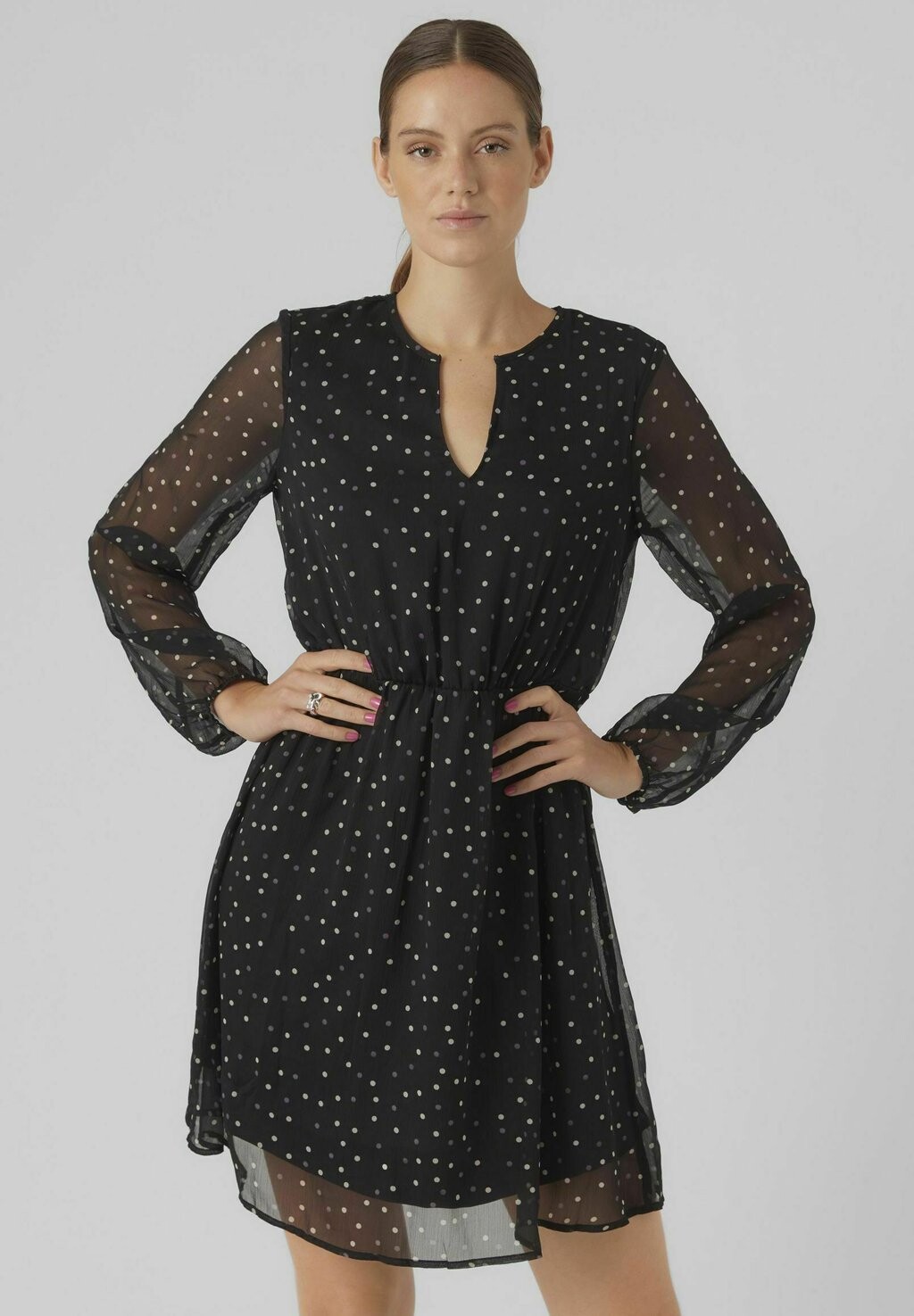 

Платье повседневное VM VILLA LS SHORT EXC GA Vero Moda, цвет black