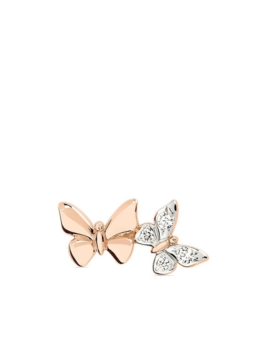 

Серьга-гвоздик Butterfly из розового золота с бриллиантами Dodo, розовый