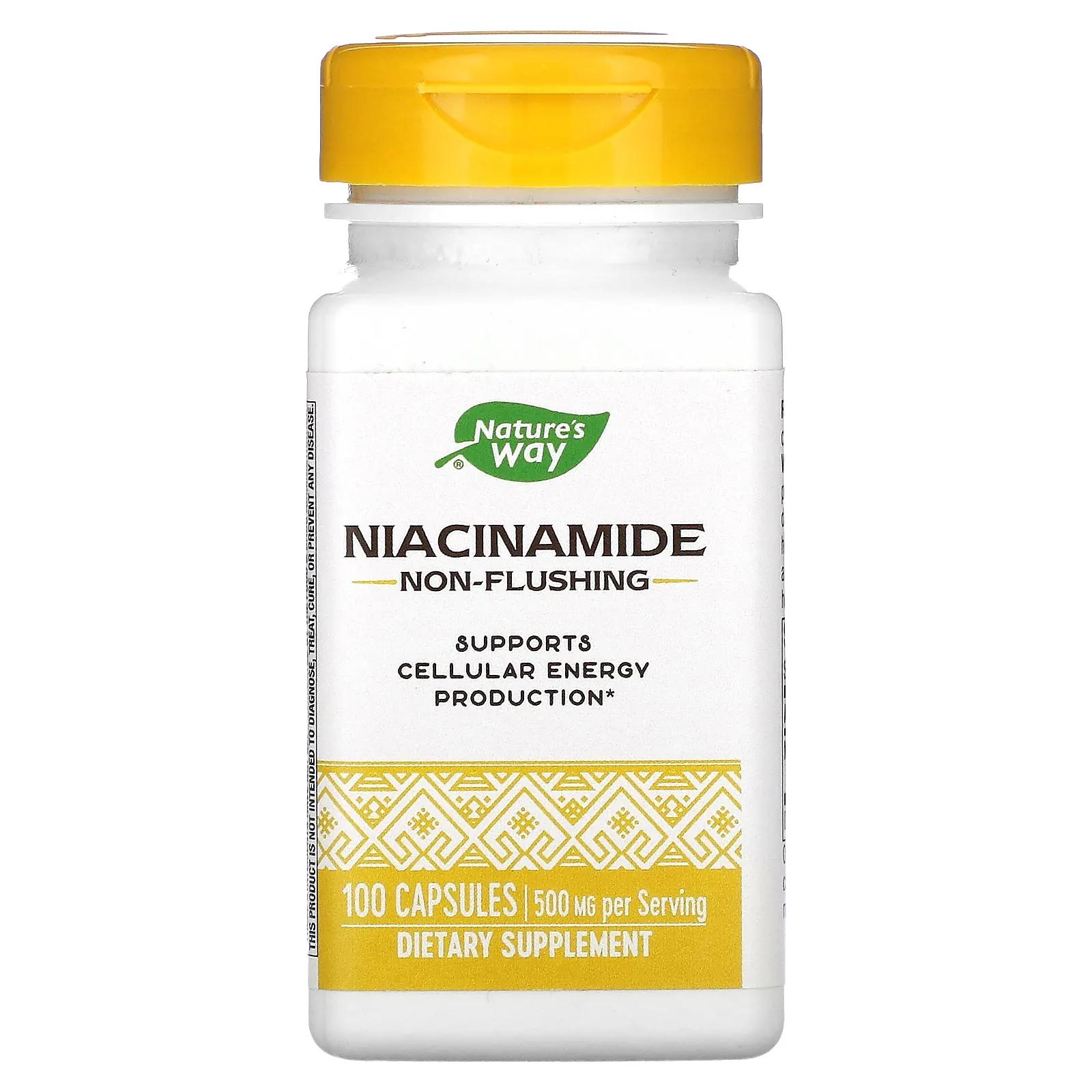 Nature's Way Никотинамид 500 мг 100 капсул nature s way никотинамид 500 мг 100 капсул