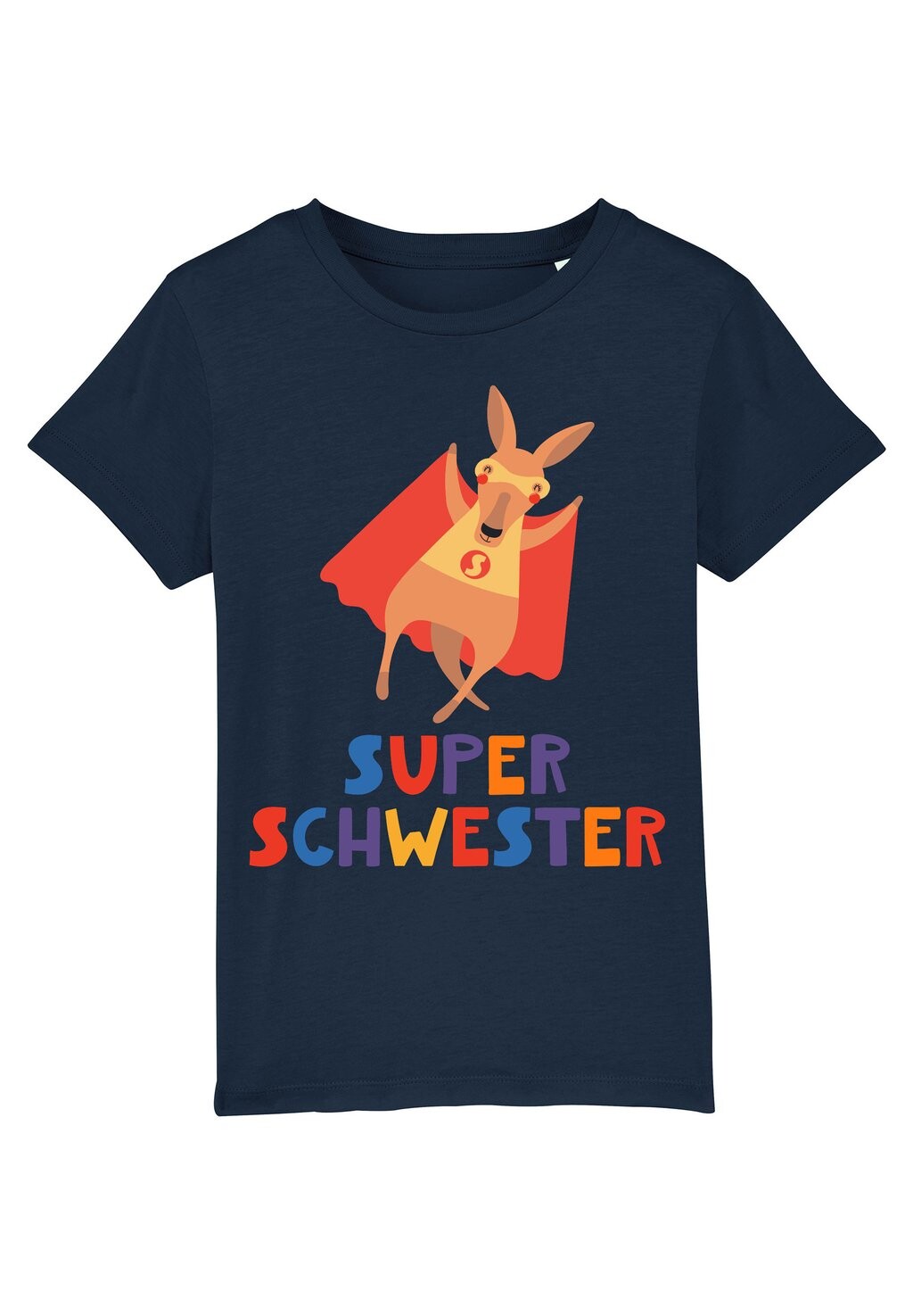 

Футболка с принтом KÄNGURU SUPERSCHWESTER Watapparel, цвет french navy