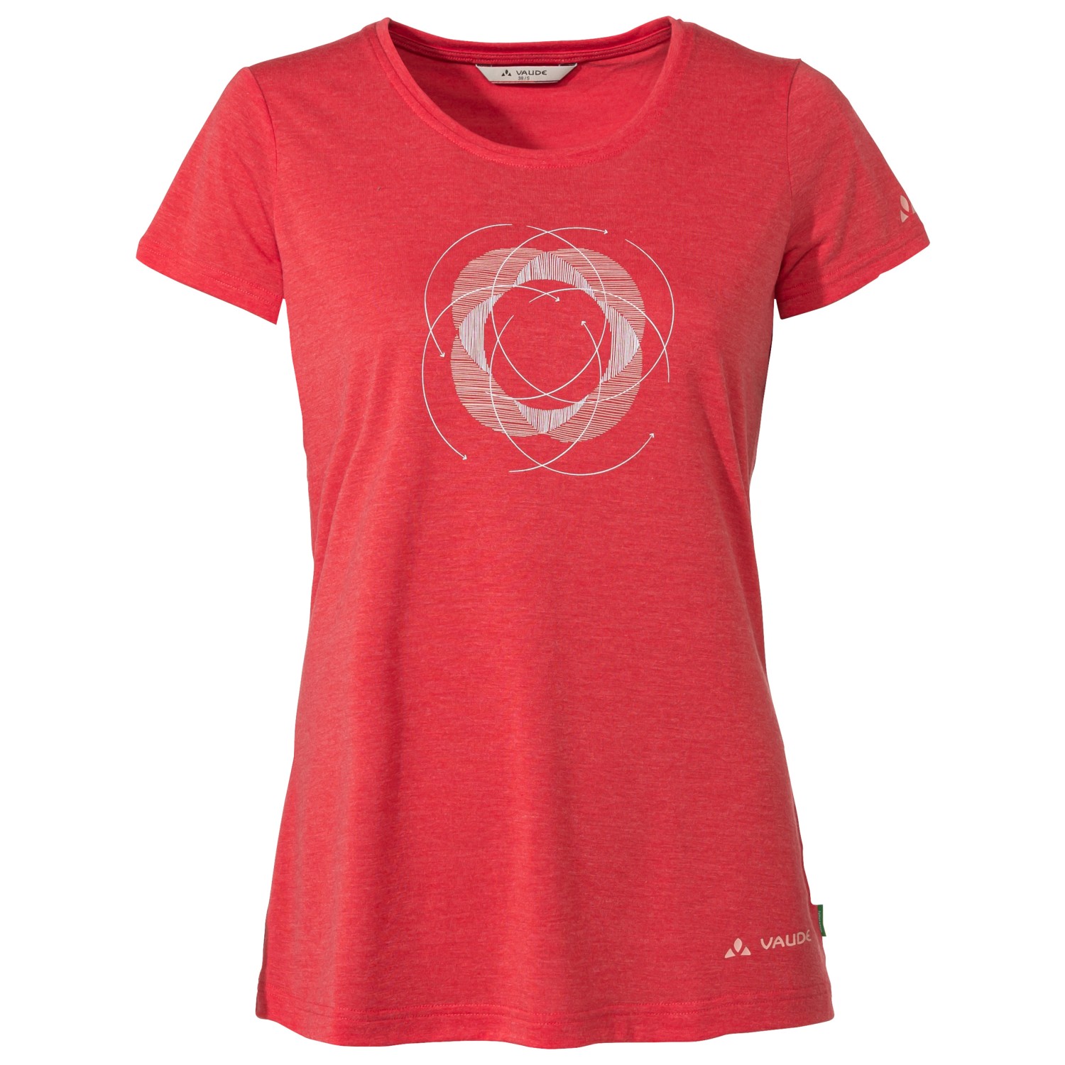 Функциональная рубашка Vaude Women's Skomer Print T Shirt II, цвет Flame