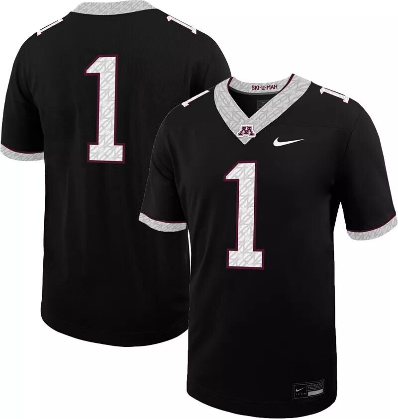 

Мужская мужская футбольная майка Nike Minnesota Golden Gophers #1 альтернативного цвета Dri-FIT