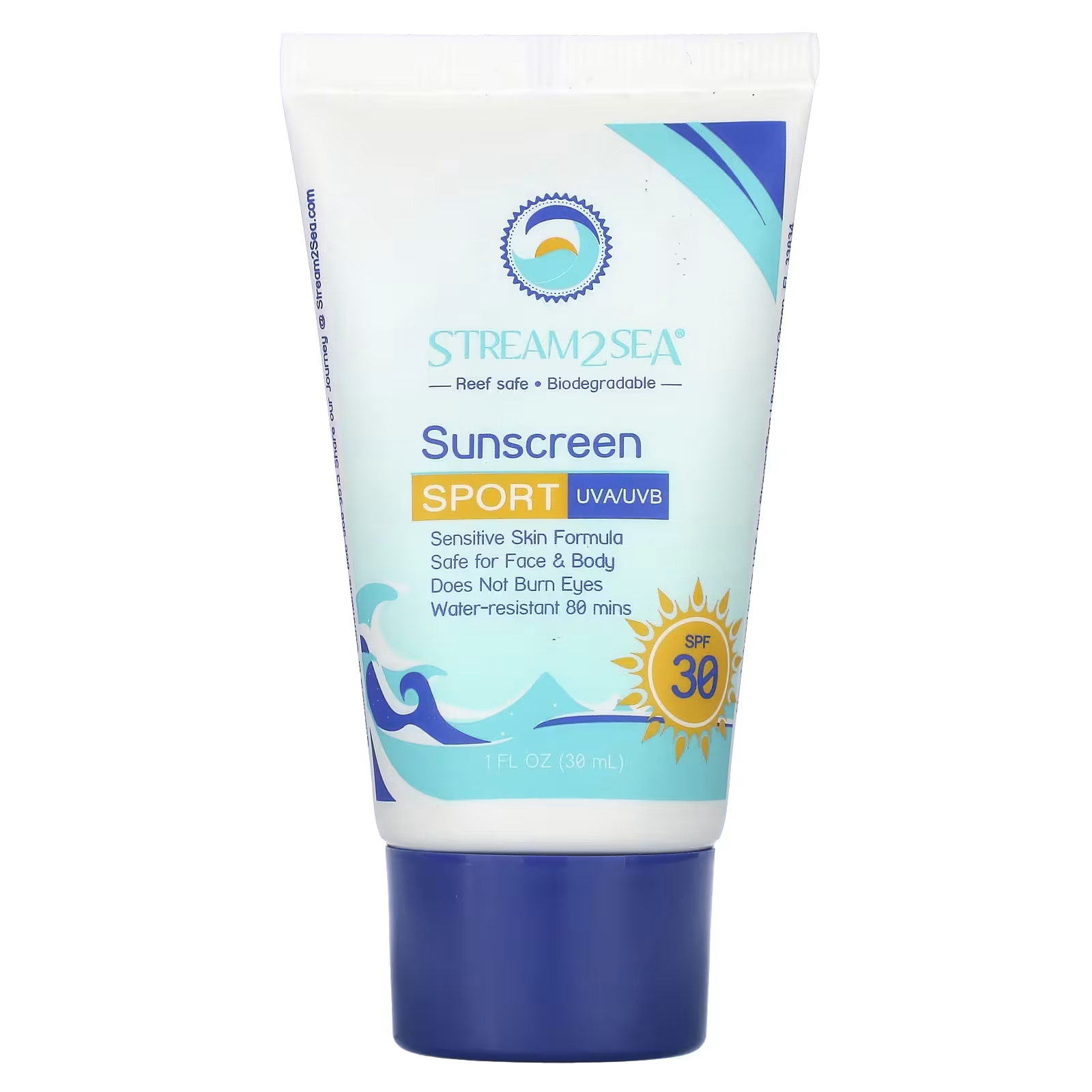 Солнцезащитный крем Stream2Sea Sunscreen Sport SPF 30, 30 мл