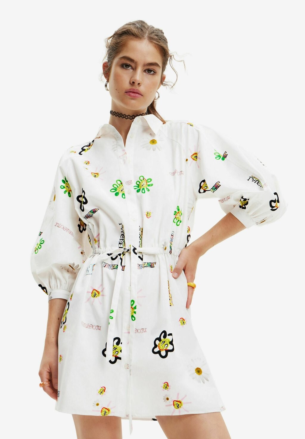 

Платье-рубашка Desigual, белый