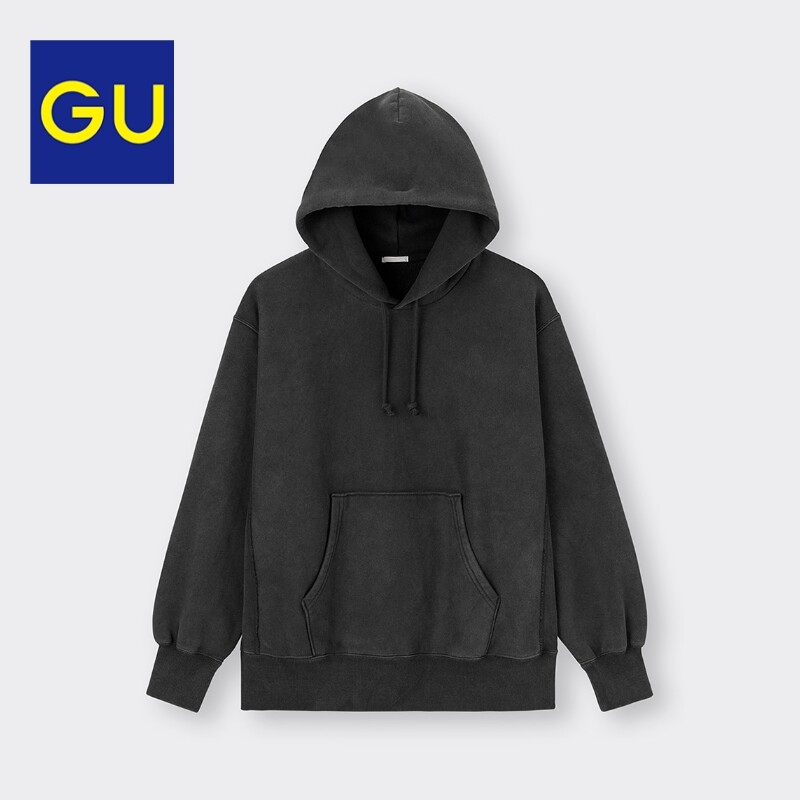 

Толстовка утепленная GU с капюшоном, хаки