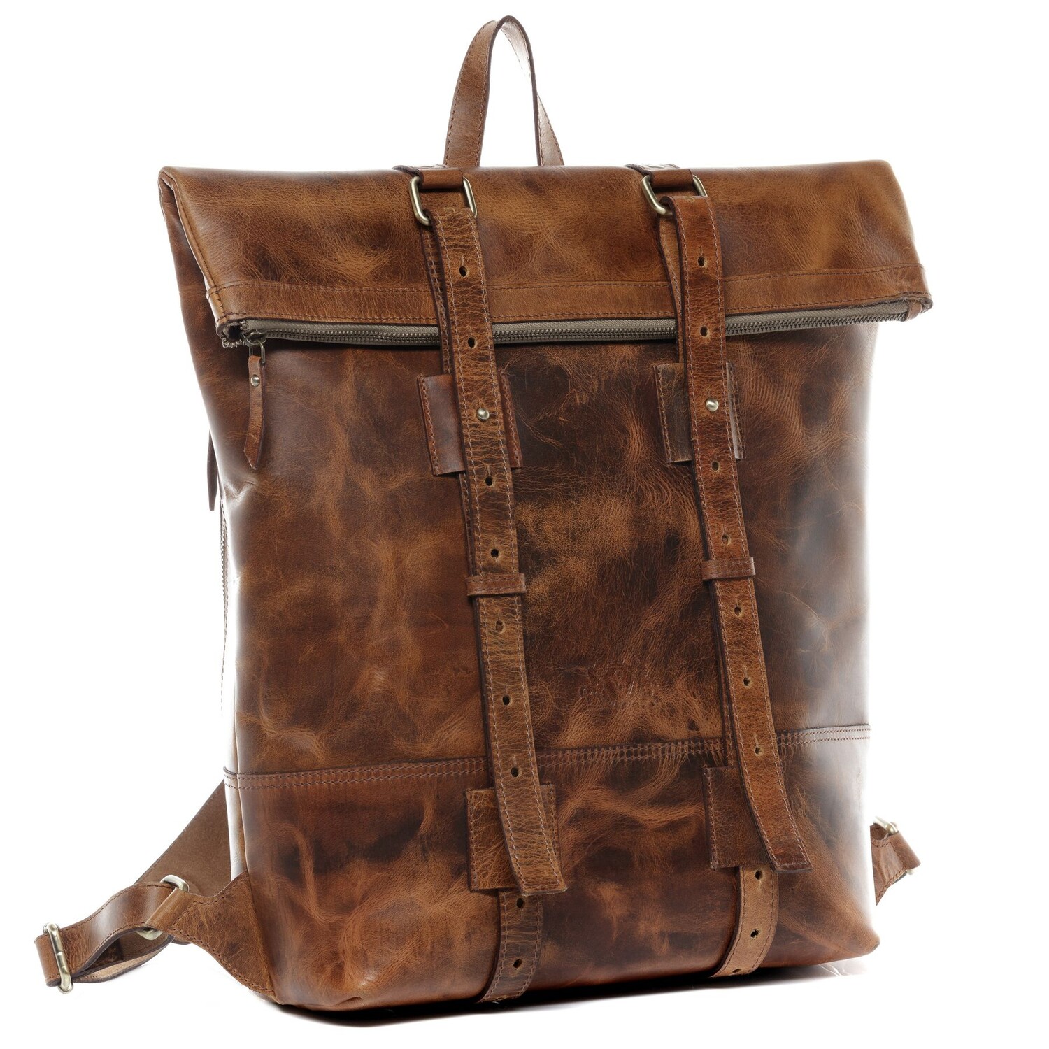 

Рюкзак SID & VAIN Leder Leder Backpack Herren CHAZ, светло коричневый