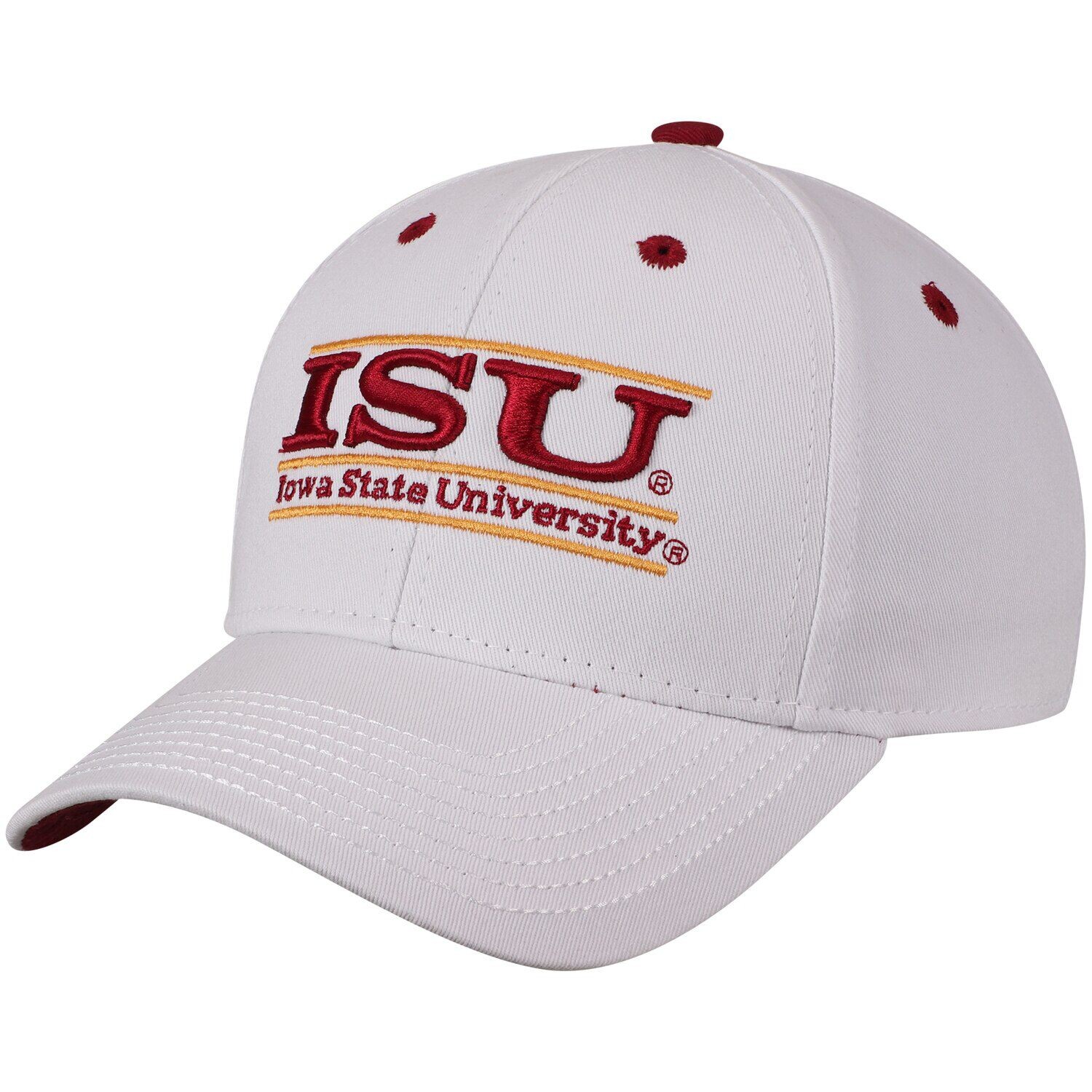 

Мужская белая регулируемая бейсболка с застежкой The Game Iowa State Cyclones ISU Classic Bar