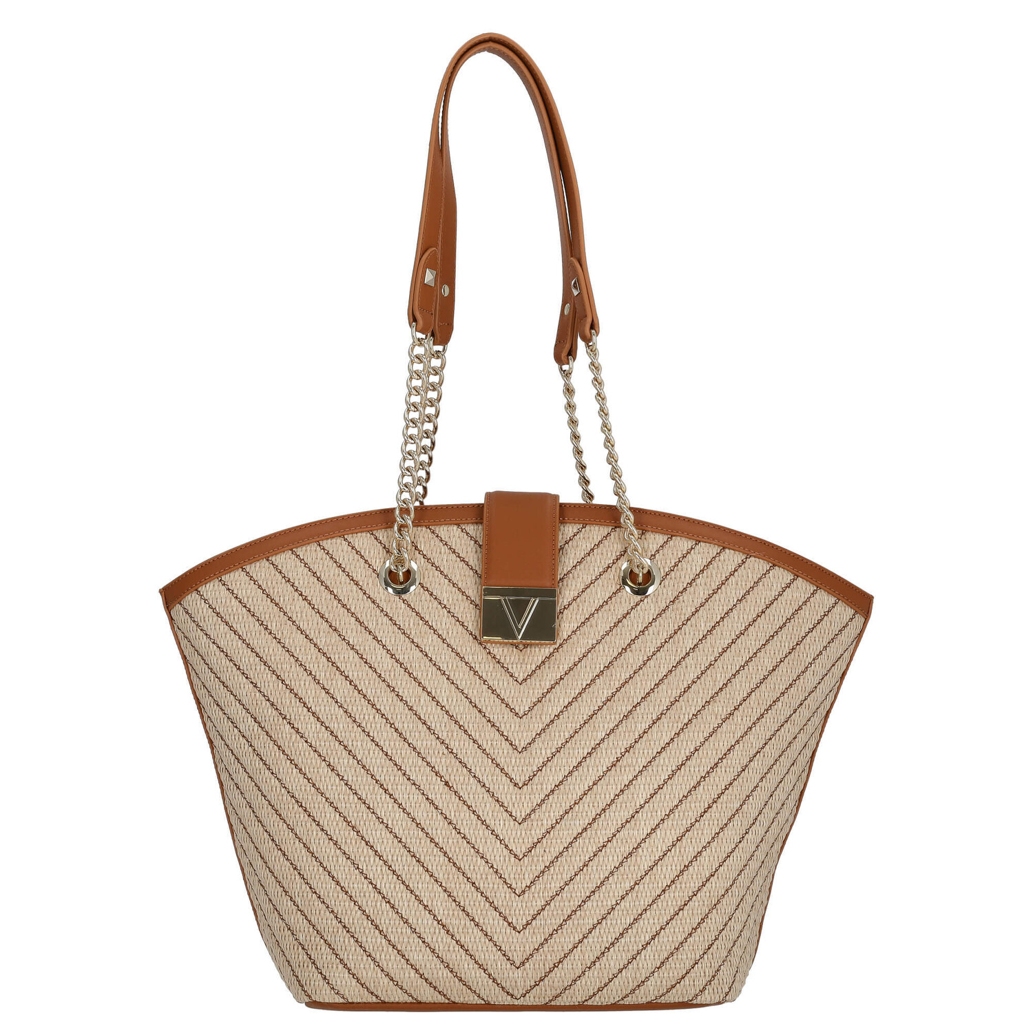 

Сумка шоппер Valentino Bags Tribeca 47см, цвет naturale/cuoio