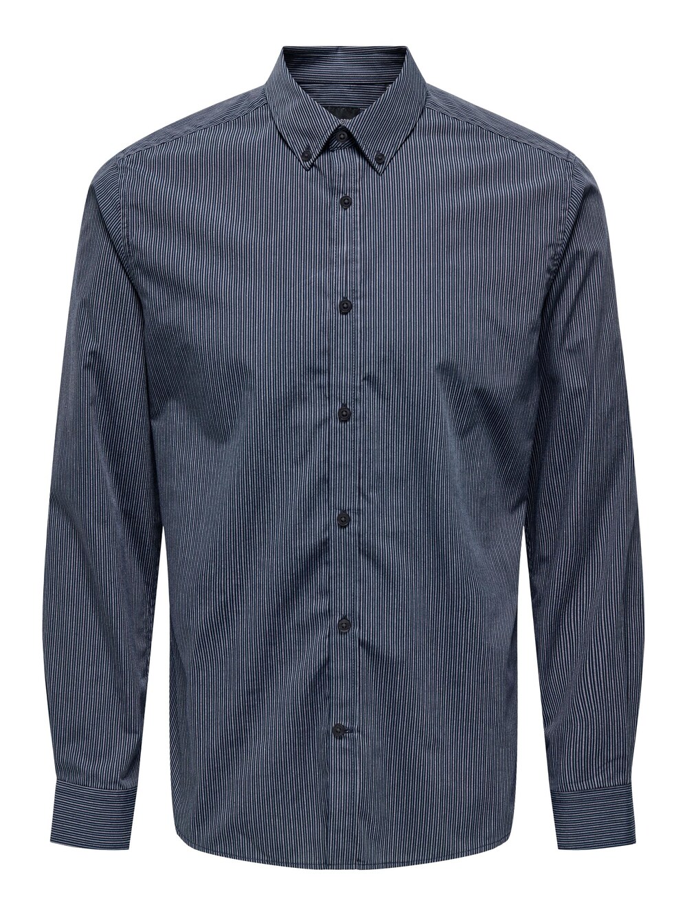 Рубашка узкого кроя на пуговицах Only & Sons, темно-синий/дымчато-синий