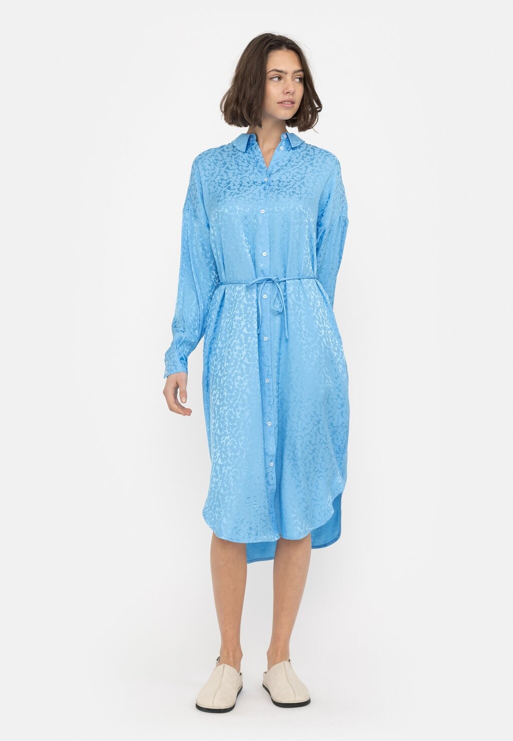 

Классическая рубашка Soft Rebels SRCOLLINS FREEDOM MIDI, цвет azure blue