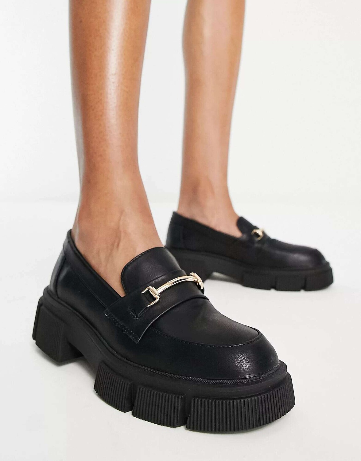 

Черные массивные лоферы с отделкой Schuh Lyle, Черный