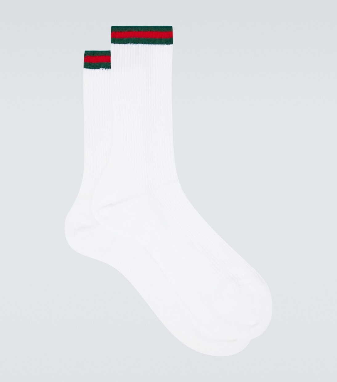 

Носки Web Stripe из смесового хлопка Gucci, белый