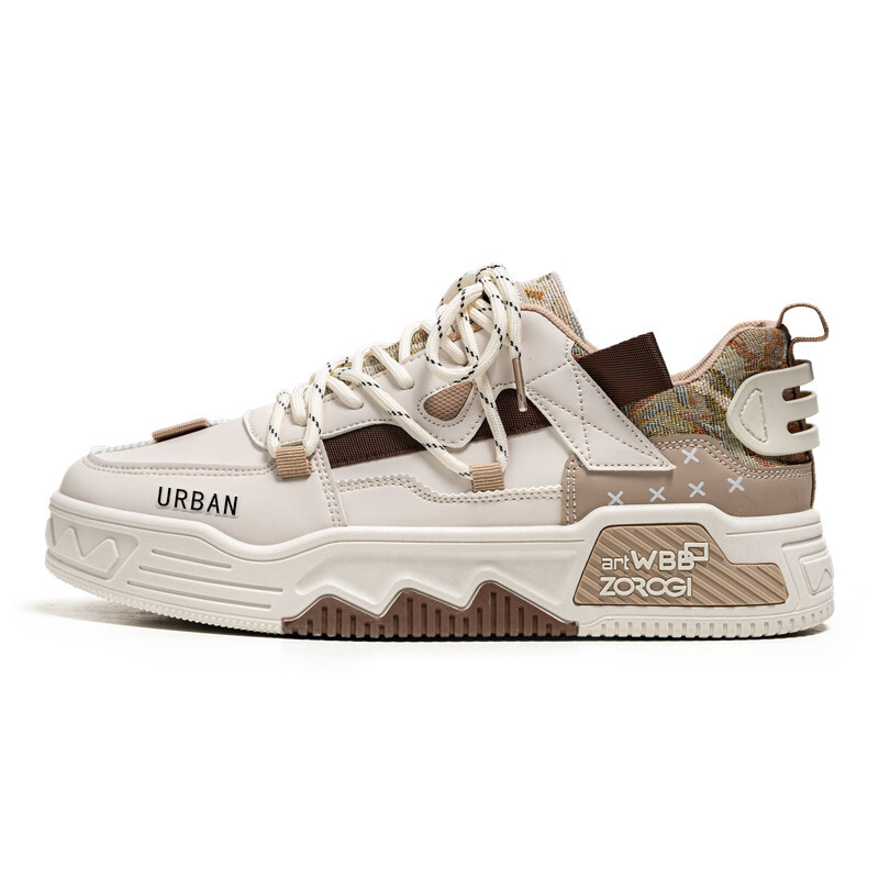 

Кроссовки URBAN AUTHENTIC Skateboarding Shoes Men Low-top, белый/черный