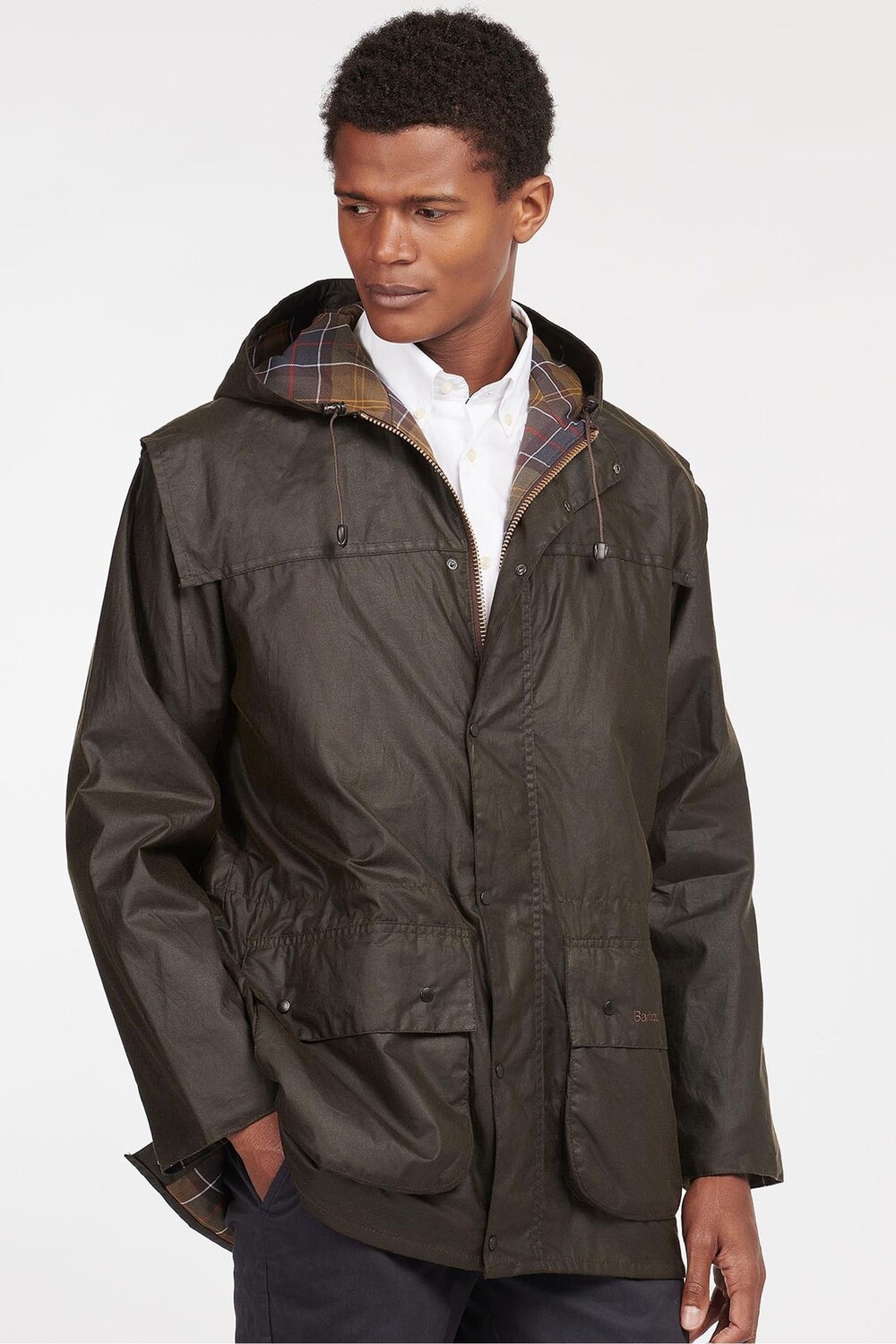 

Классическая вощеная куртка Дарема Barbour, зеленый