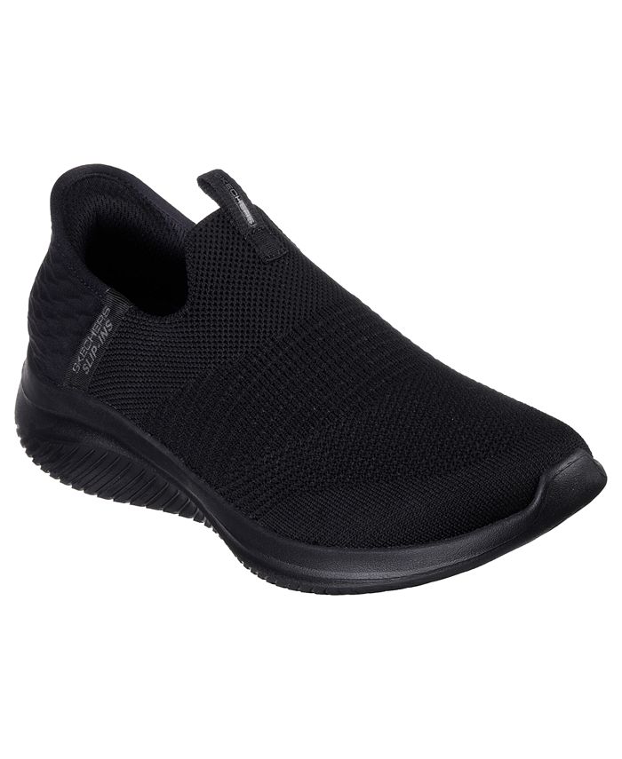 цена Женские слипоны - повседневные кроссовки Ultra Flex 3.0 Cosy Streak от Finish Line Skechers, черный