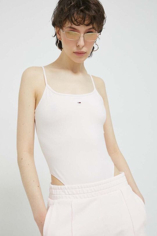 

Боди Tommy Jeans, розовый
