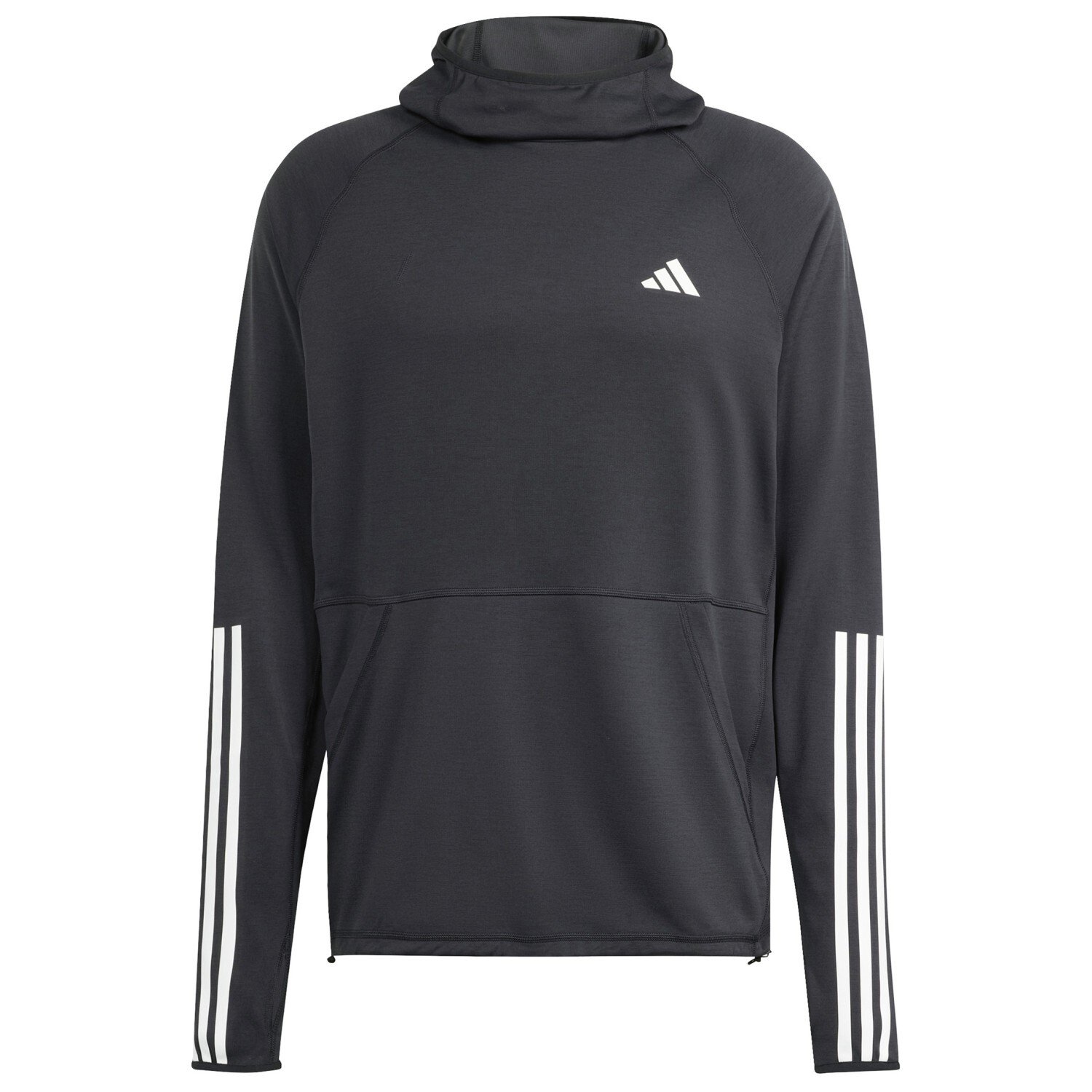 Беговая рубашка Adidas Own The Run 3 Stripes, черный