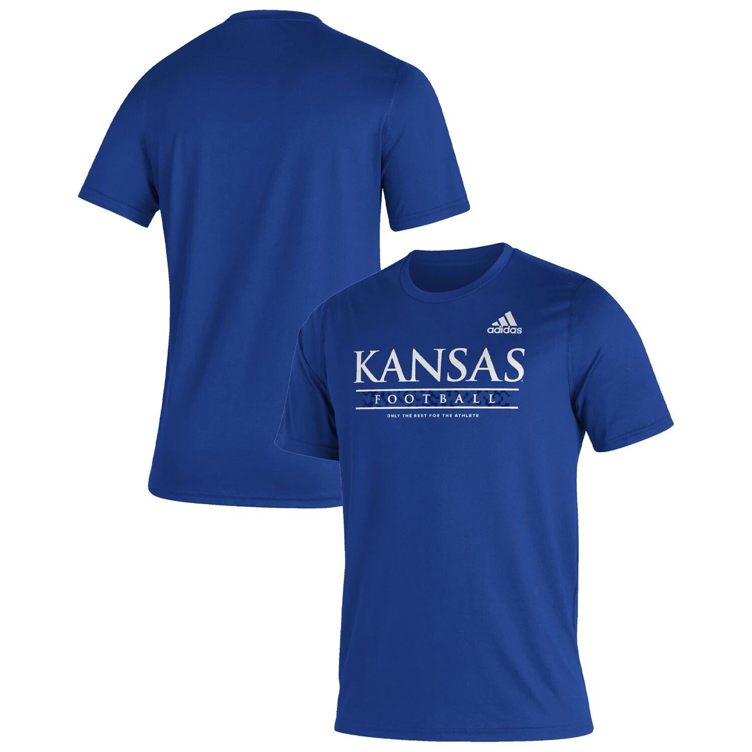 

Мужская футболка Adidas Royal Kansas Jayhawks Sideline Football Locker Practice Creator AEROREADY