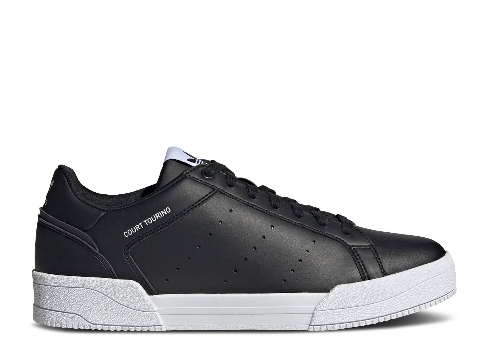 Кроссовки adidas Court Tourino 'Black White', черный кроссовки adidas originals court tourino core black white