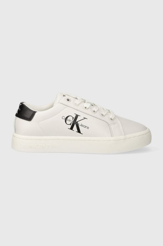 Кроссовки CLASSIC CUPSOLE LACEUP LTH WN Calvin Klein Jeans, белый кроссовки calvin klein jeans classic cupsole laceup black silver