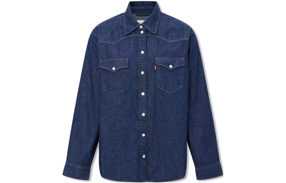 

Рубашка женская темно-синяя Levi’S