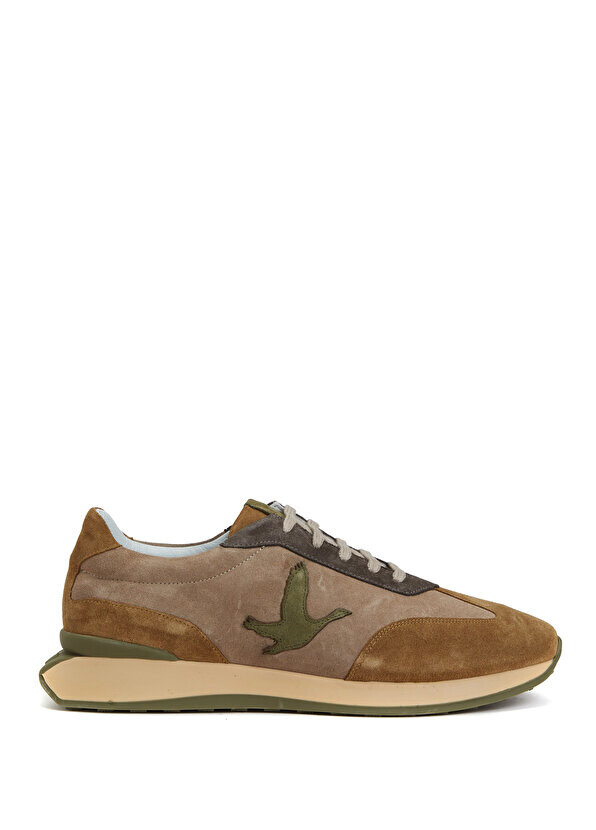 

Мужские кожаные кроссовки с логотипом camel goose Beymen
