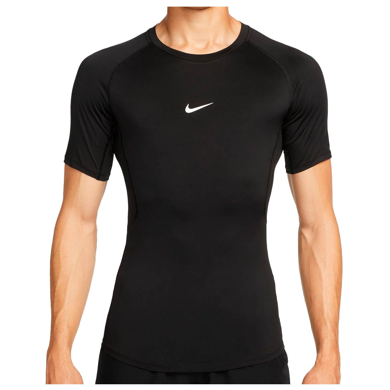 виниловая пластинка tight fit tight fit lp Функциональная рубашка Nike Pro Dri FIT S/S, цвет Black/White