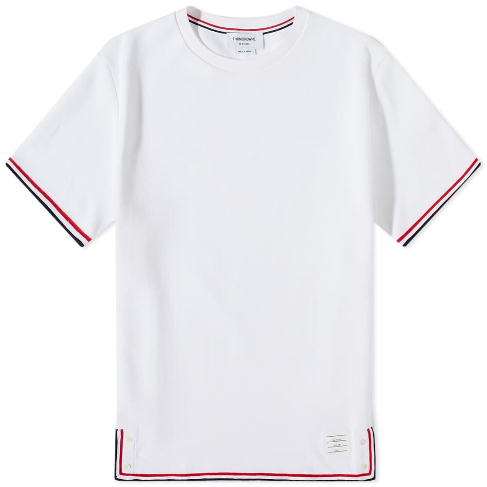 

Футболка в полоску Thom Browne, белый